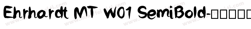 Ehrhardt MT W01 SemiBold字体转换